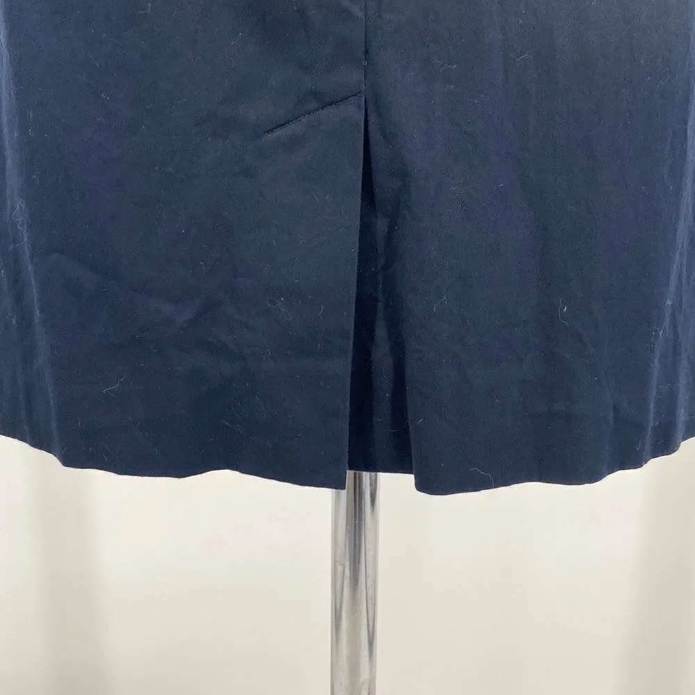 Kate Spade Blaine Bow Sheath Dress Mini Size 2‎ Small -V Neck Sleeveless Navy